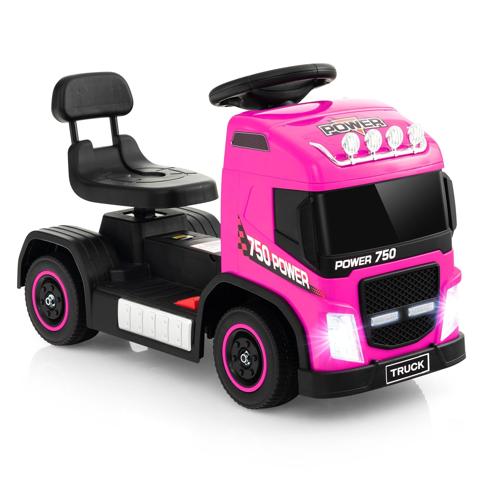 6V Kids Electric Ride-on Truck with Height Adjustable Seat, Pink Powered Ride On Toys   at Gallery Canada