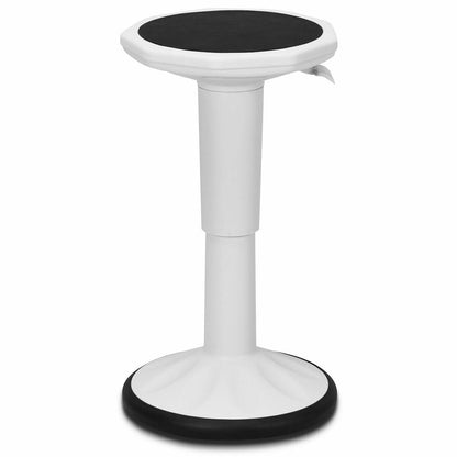 Adjustable Active Learning Stool Sitting Home Office Wobble Chair with Cushion Seat, White Kneeling Chiars   at Gallery Canada