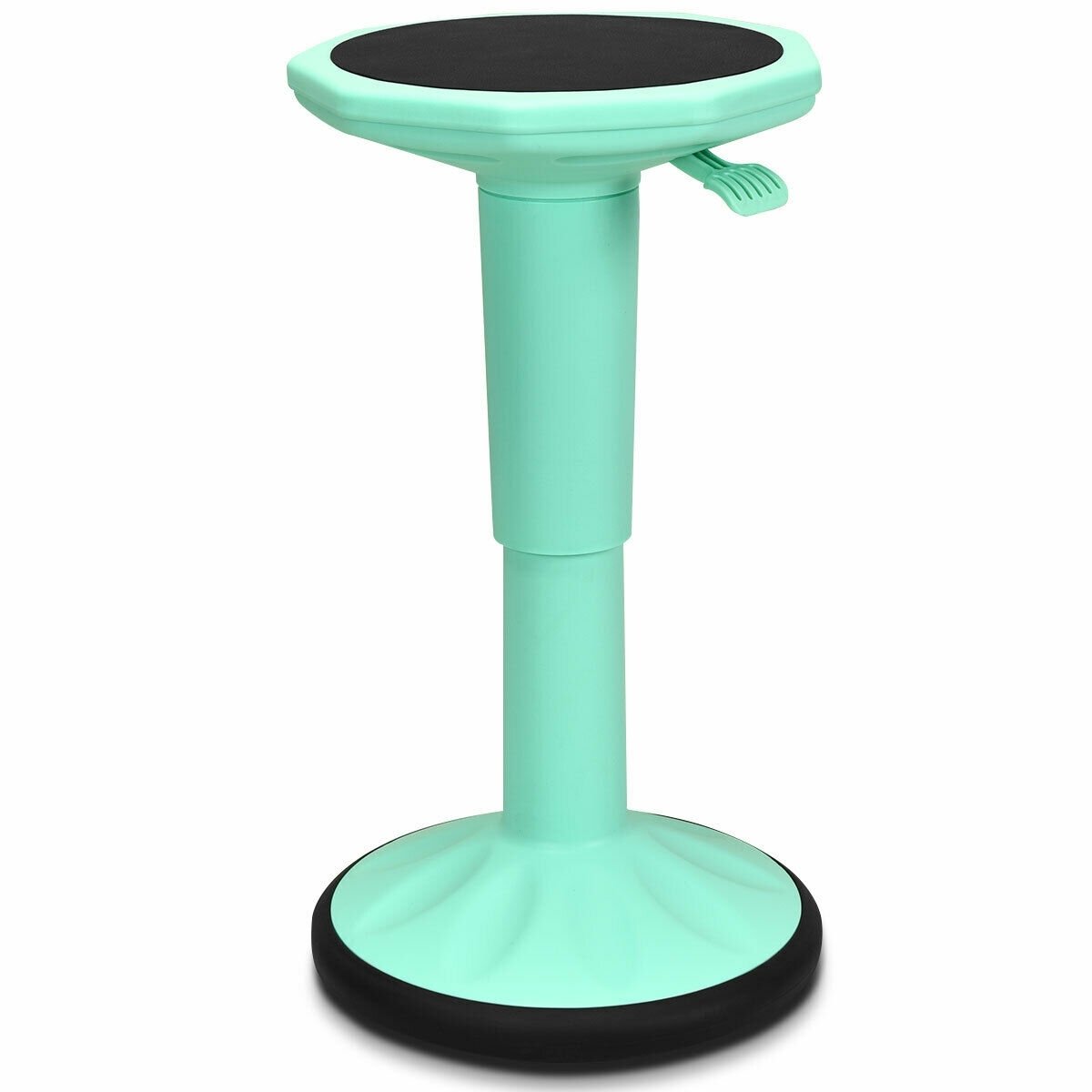 Adjustable Active Learning Stool Sitting Home Office Wobble Chair with Cushion Seat , Green Kneeling Chiars   at Gallery Canada