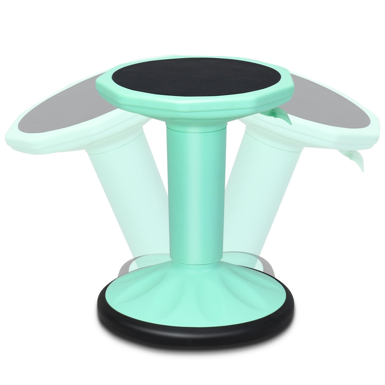 Adjustable Active Learning Stool Sitting Home Office Wobble Chair with Cushion Seat , Green Kneeling Chiars   at Gallery Canada