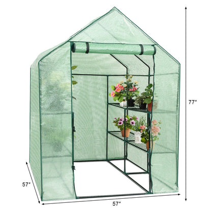 8 shelves Mini Walk In Greenhouse Outdoor Gardening Plant Green House, Green Greenhouses   at Gallery Canada