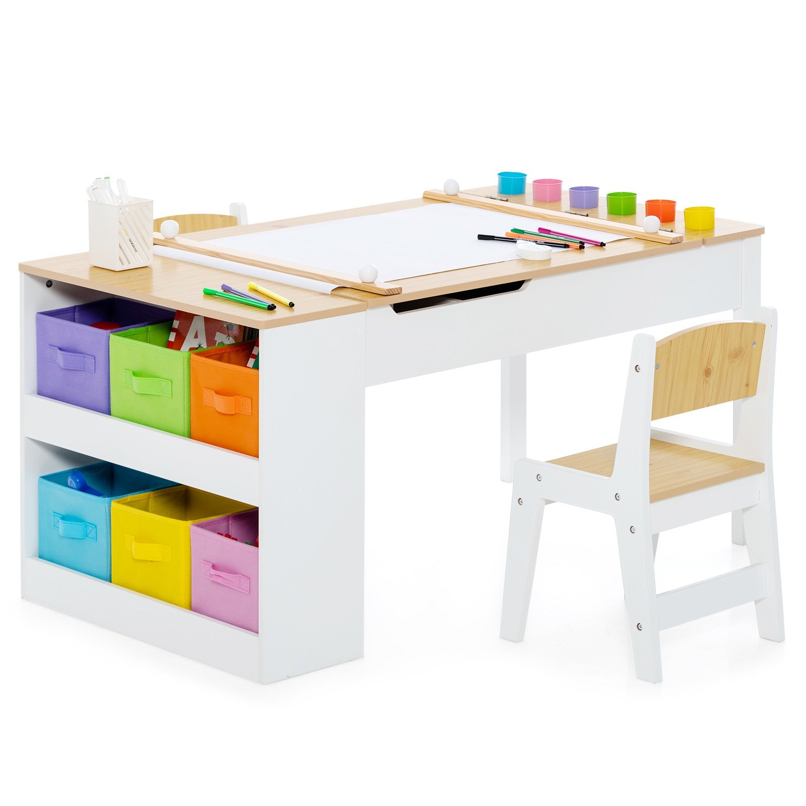 Children Art Activity Table and Drawing Table, Natural Kids Table & Chair Sets   at Gallery Canada