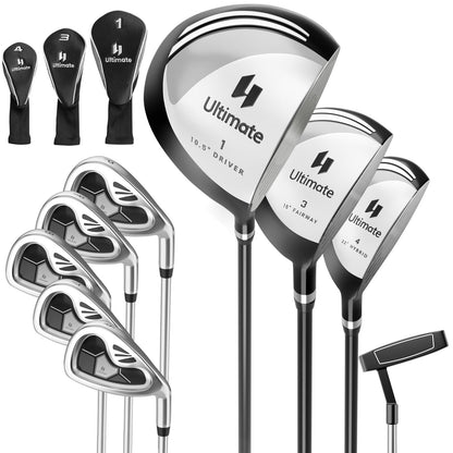 Men's 9 Pieces Complete Golf Club Set, Gray - Gallery Canada