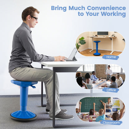 Adjustable-Height Wobble Chair Active Learning Stool for Office Stand Up Desk, Navy Kneeling Chiars   at Gallery Canada