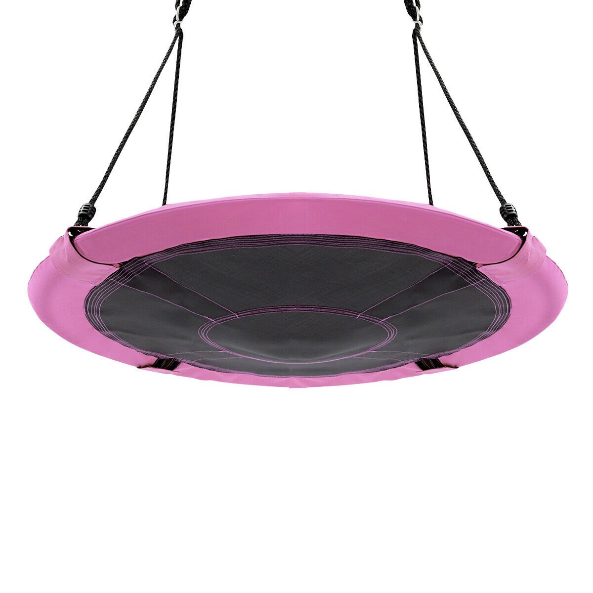 40 Inch Flying Saucer Tree Swing Indoor Outdoor Play Set, Pink Swing & Playsets   at Gallery Canada