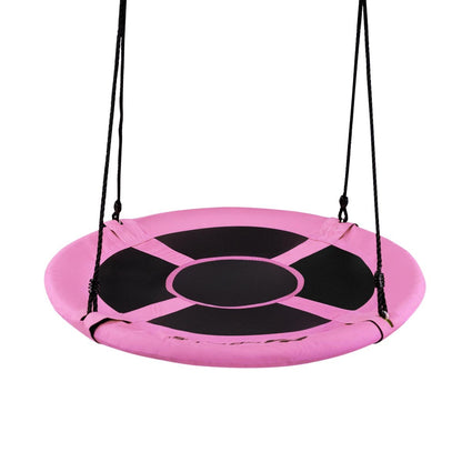 40 Inch Flying Saucer Tree Swing Indoor Outdoor Play Set, Pink Swing & Playsets   at Gallery Canada