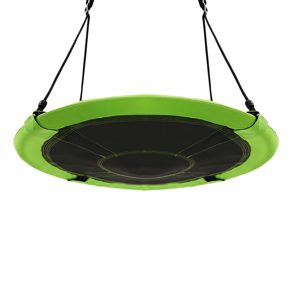 40 Inch Flying Saucer Tree Swing Indoor Outdoor Play Set, Green Swing & Playsets   at Gallery Canada