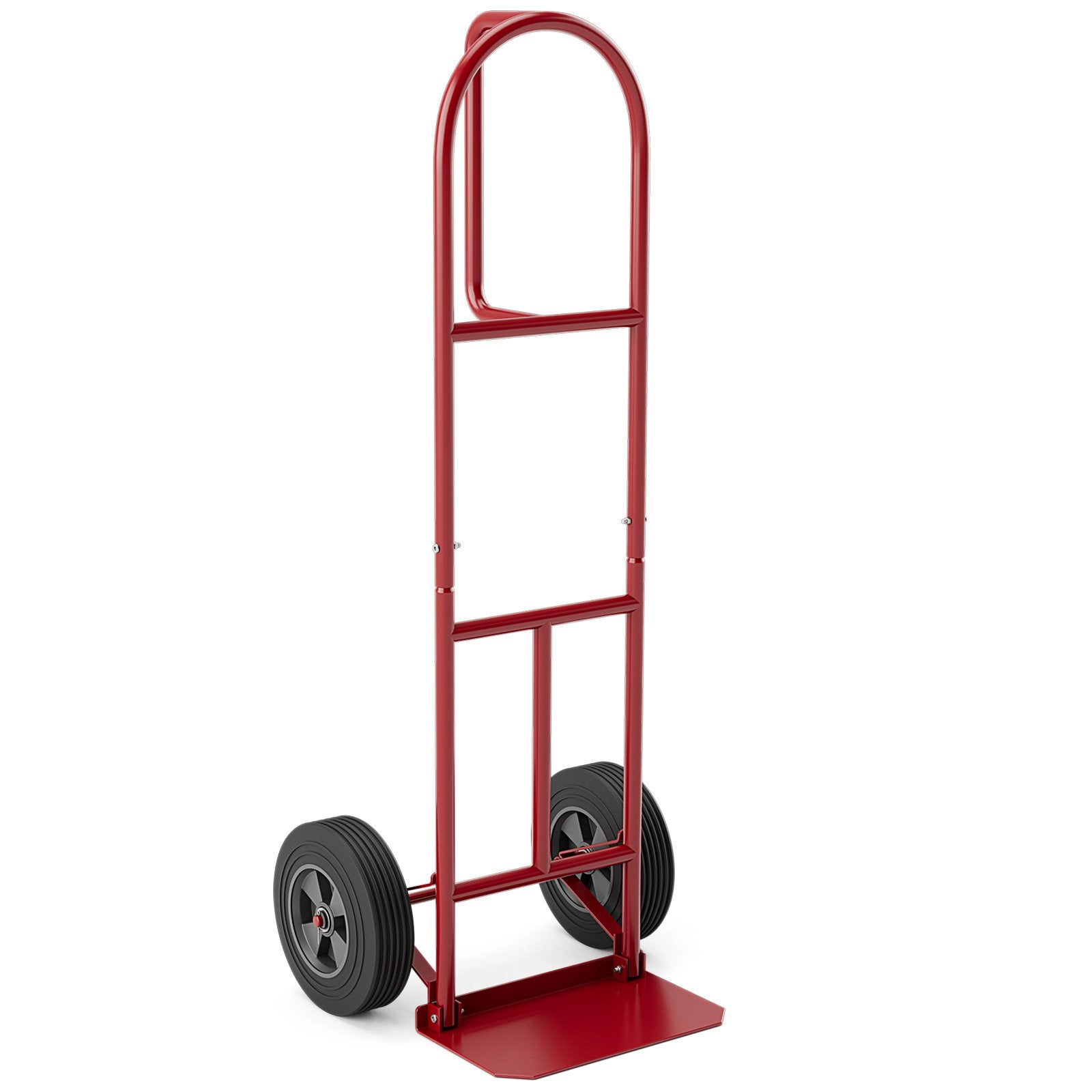 P-Handle Sack Truck with 10 Inch Wheels and Foldable Load Area, Red - Gallery Canada