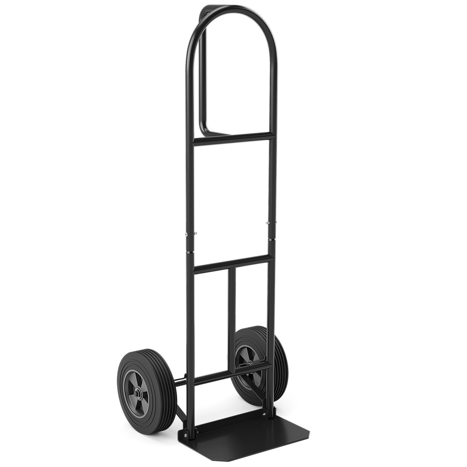 P-Handle Sack Truck with 10 Inch Wheels and Foldable Load Area, Black Garages   at Gallery Canada