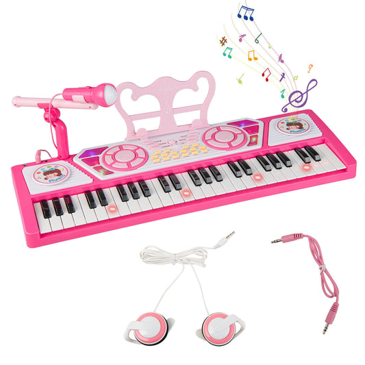 49 Keys Kids Piano Keyboard for Kids 3+, Pink - Gallery Canada