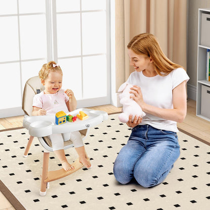 Baby High Chair with Dishwasher Safe Tray, Beige High Chairs   at Gallery Canada