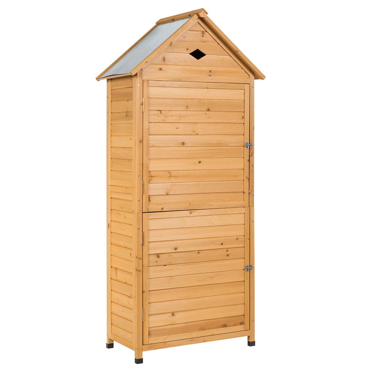 Wooden Outdoor Lockable Garden Tool Storage, Natural Sheds & Outdoor Storage   at Gallery Canada