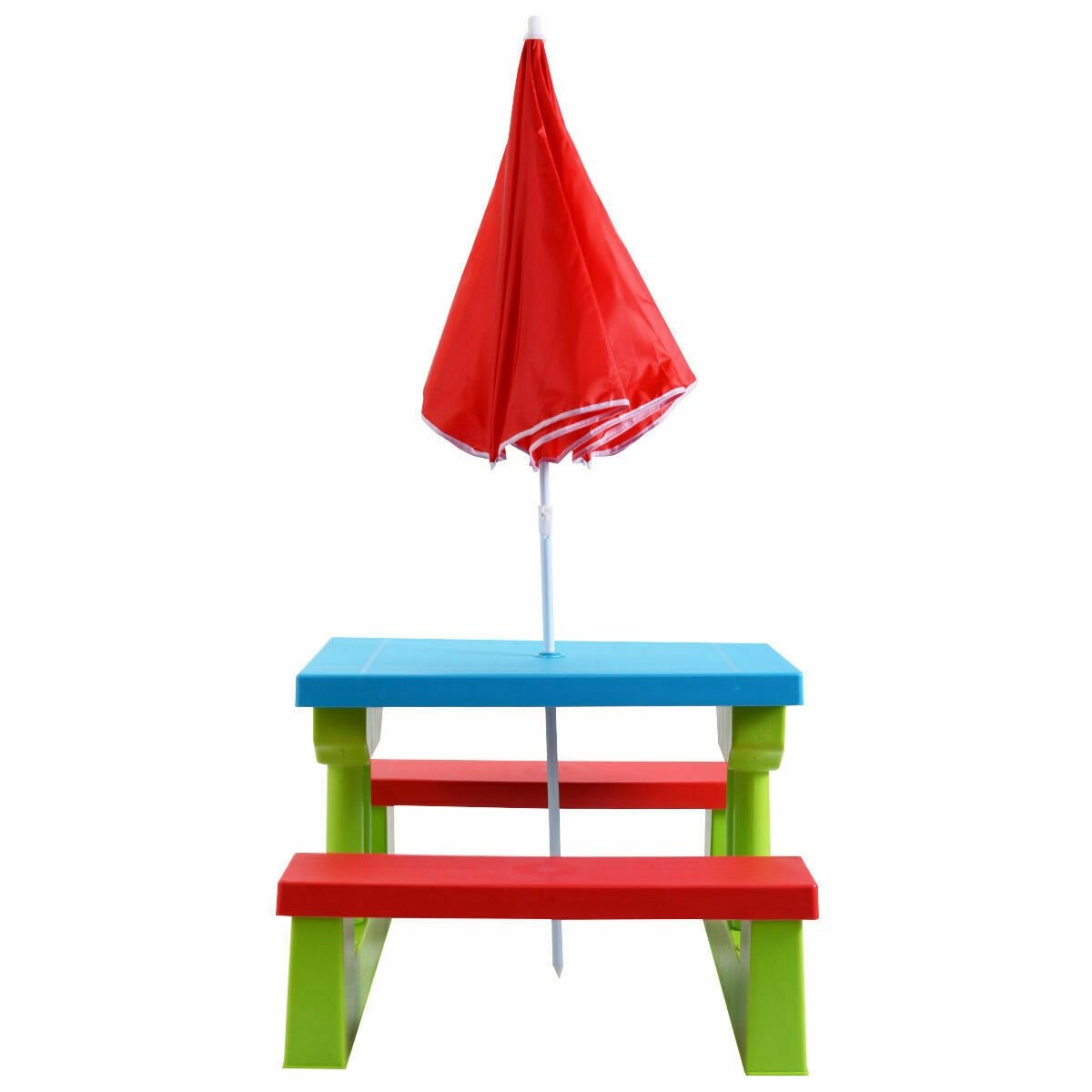 Kids Picnic Folding Table and Bench with Umbrella, Green Kids Table & Chair Sets   at Gallery Canada