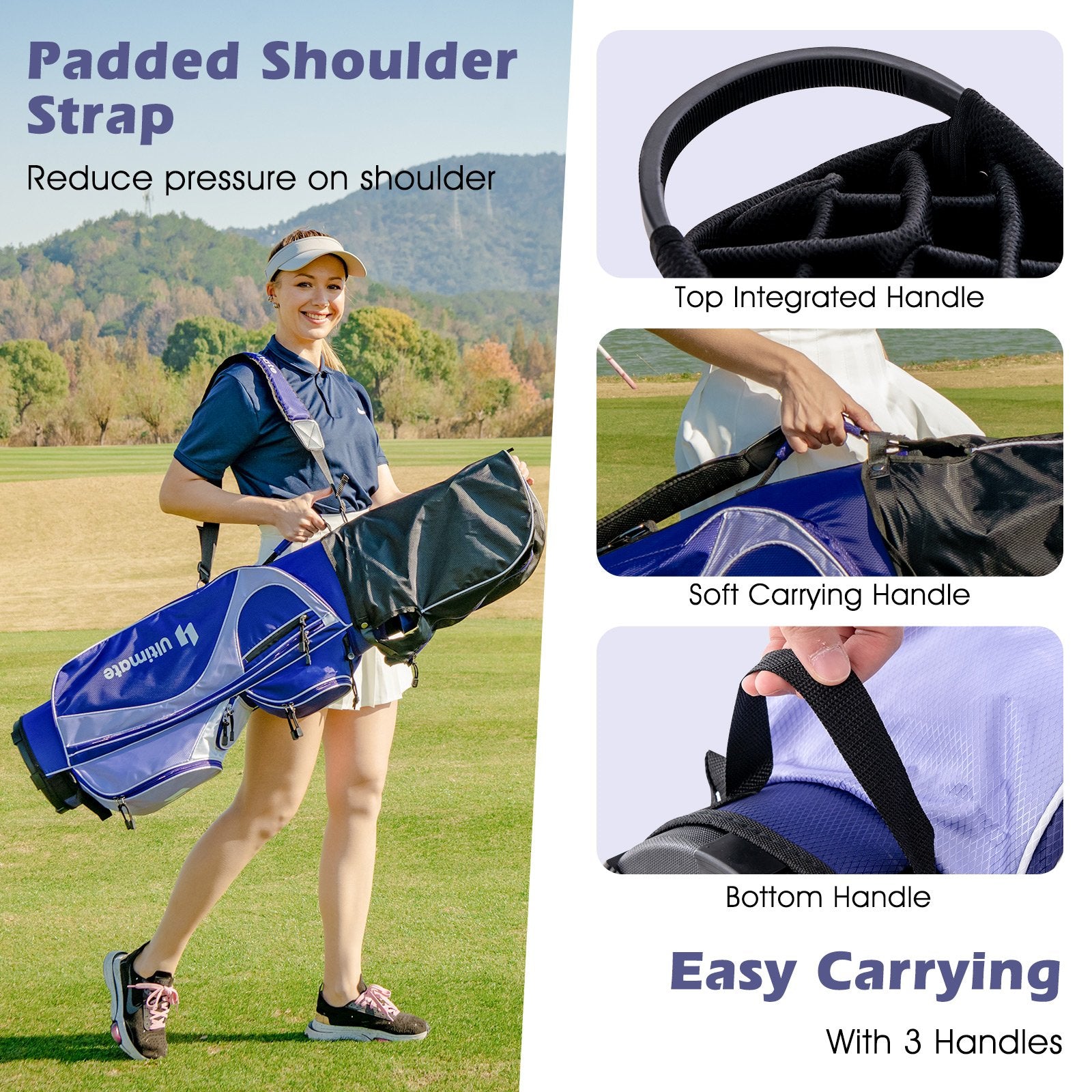 Women's Complete Golf Club Set Right Hand with Rain Hood, Purple Golf   at Gallery Canada