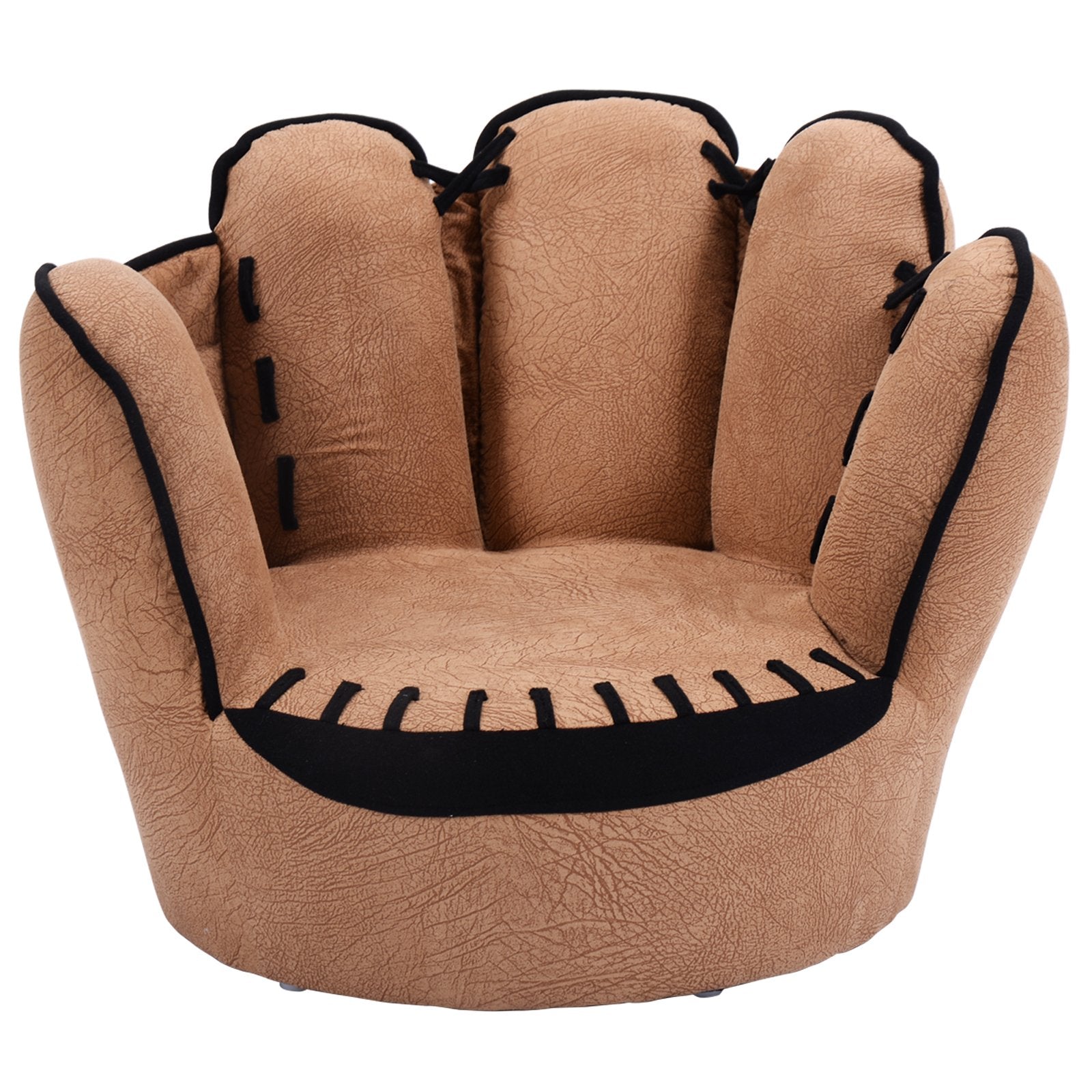 Household Five Fingers Baseball Glove Shaped Kids Leisure Upholstered Sofa, Brown Kids Chairs & Seating   at Gallery Canada