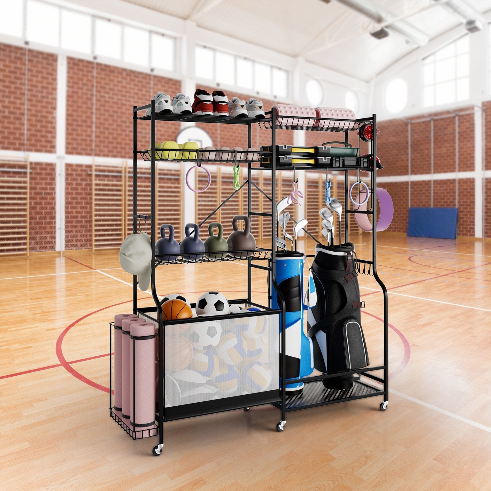 Sports Equipment Organizer for Garage, Black Sport Equipments   at Gallery Canada