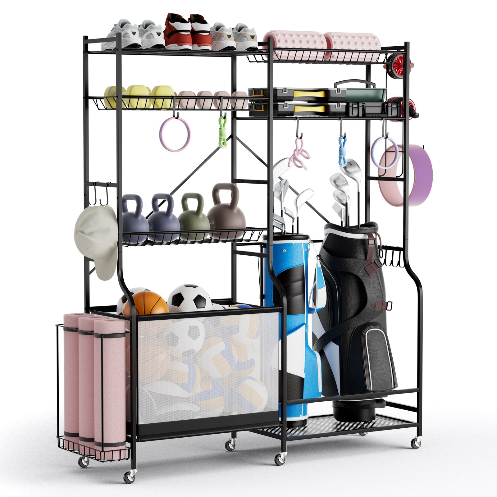 Sports Equipment Organizer for Garage, Black Sport Equipments   at Gallery Canada