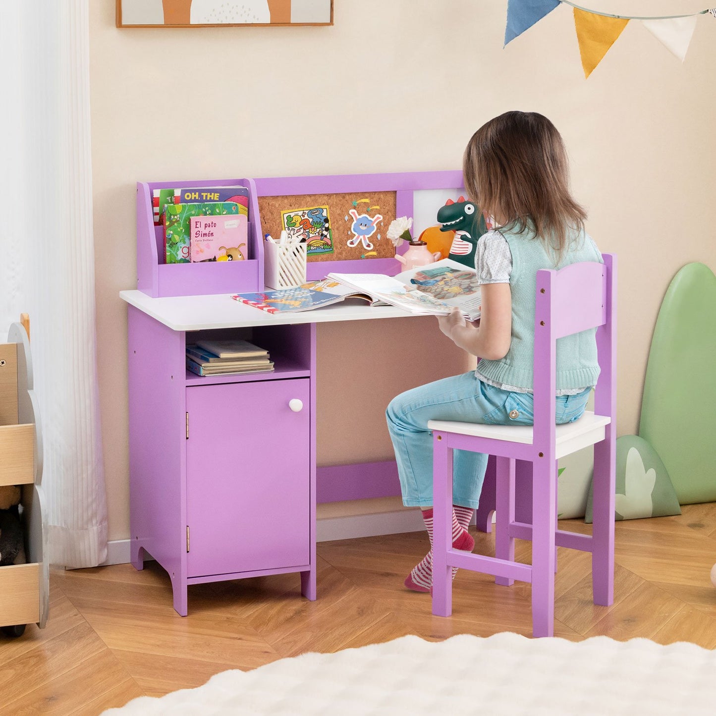 Kids Table and Chair Set for Arts  Crafts  Homework  Home School, Purple Kids Table & Chair Sets   at Gallery Canada