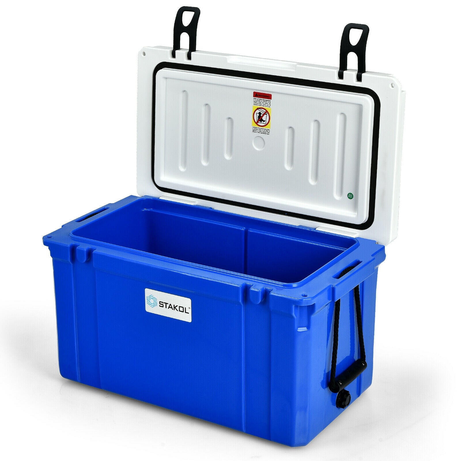 58 Quart Leak-Proof Portable Cooler Ice Box for Camping, Blue Coolers at Gallery Canada