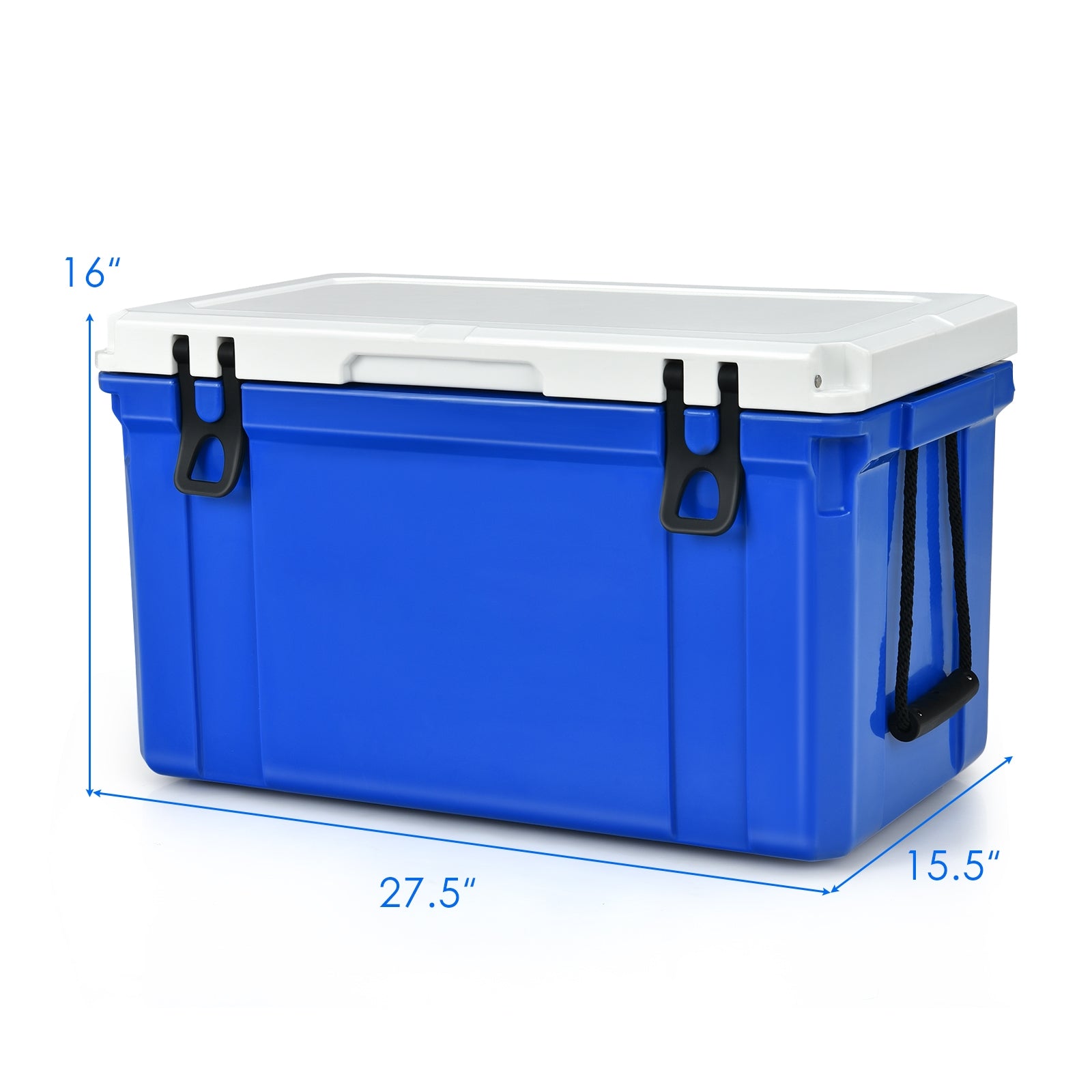 58 Quart Leak-Proof Portable Cooler Ice Box for Camping, Blue Coolers at Gallery Canada