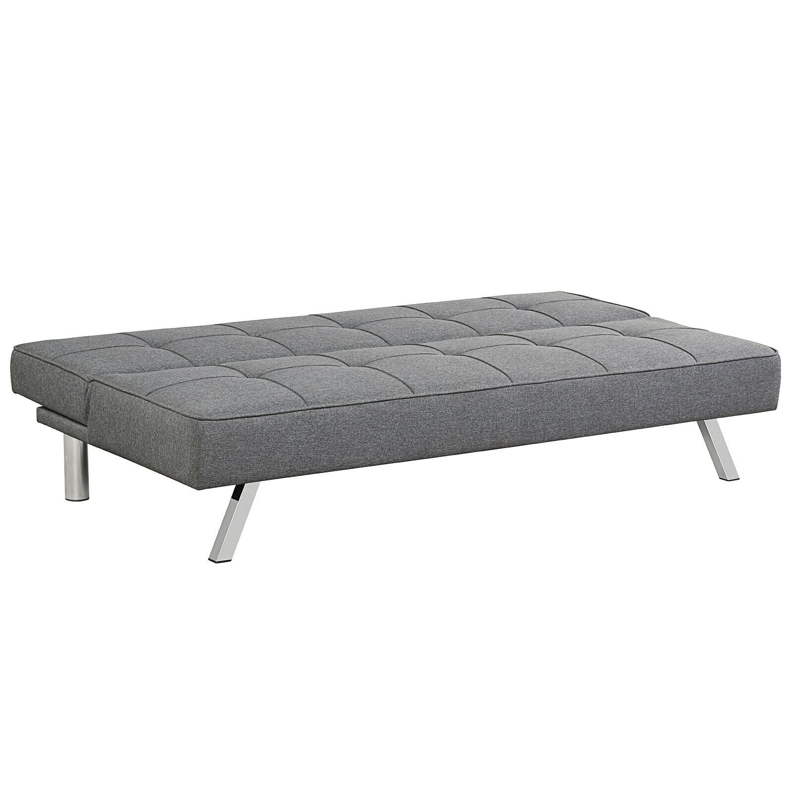 3-Seat Convertible Sofa Bed with High-Density Sponge for Living Room, Gray Sofas & Loveseats   at Gallery Canada