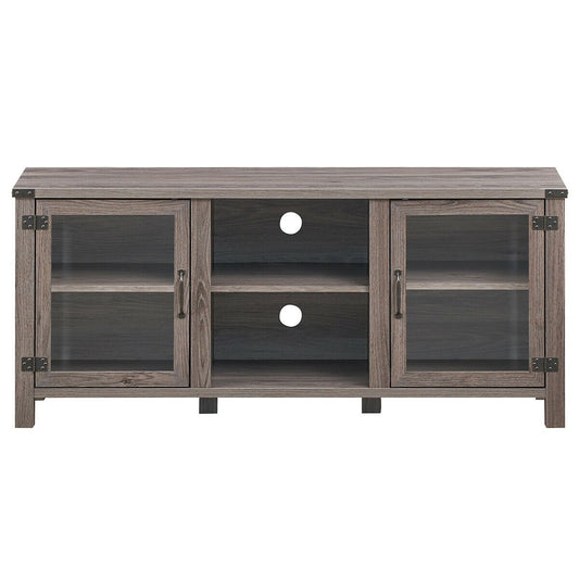 TV Stand Entertainment Center for TV's with Storage Cabinets, Gray Entertainment Centers & TV Stands   at Gallery Canada