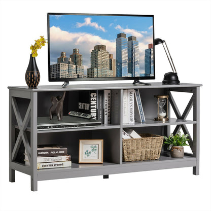 Wooden TV Stand Entertainment Media Center, Gray Entertainment Centers & TV Stands   at Gallery Canada