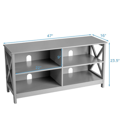 Wooden TV Stand Entertainment Media Center, Gray Entertainment Centers & TV Stands   at Gallery Canada