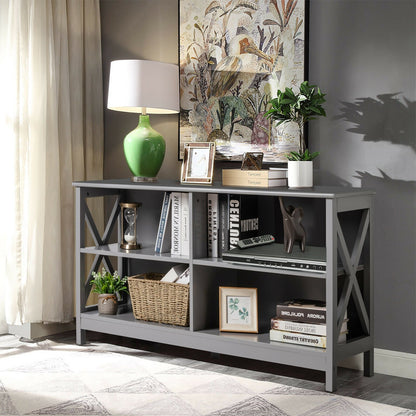 Wooden TV Stand Entertainment Media Center, Gray Entertainment Centers & TV Stands   at Gallery Canada