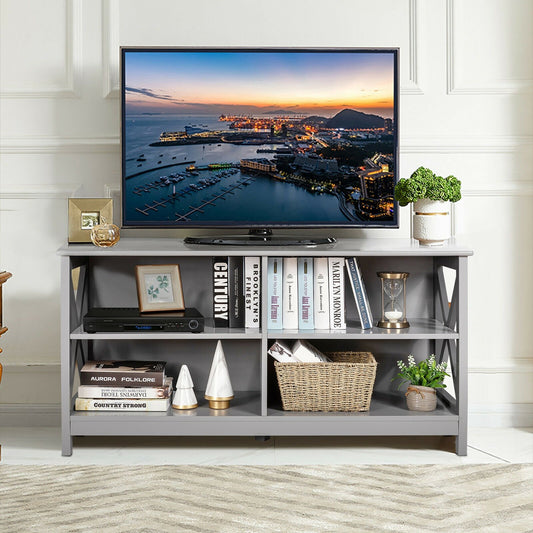 Wooden TV Stand Entertainment Media Center, Gray Entertainment Centers & TV Stands   at Gallery Canada