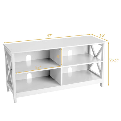 Wooden TV Stand Entertainment Media Center, White Entertainment Centers & TV Stands   at Gallery Canada