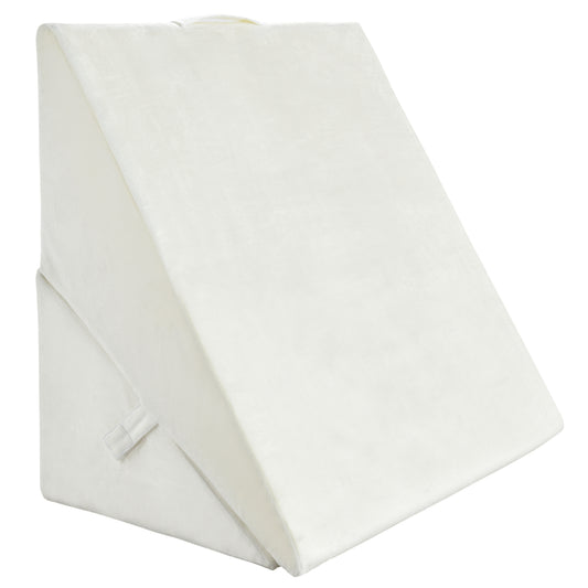 Adjustable Memory Foam Reading Sleep Back Support Pillow, White Bedding White  at Gallery Canada