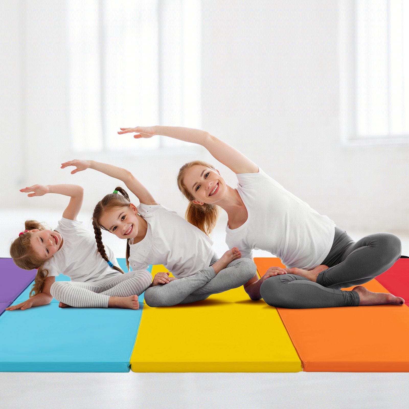 5-Panel Folding Gymnastics Mat for Kids, Multicolor Yoga & Gym Mats   at Gallery Canada