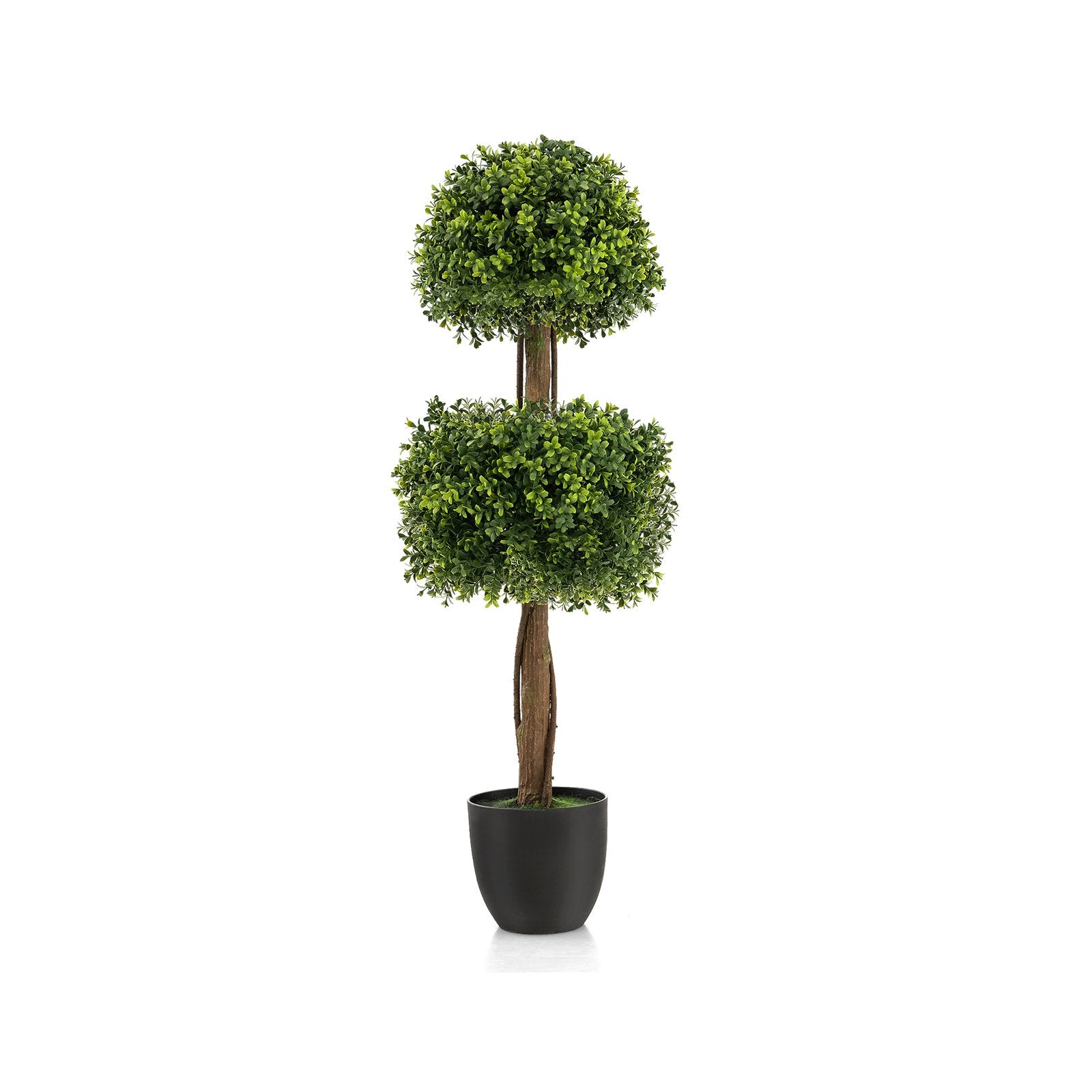 40 Inch Artificial Boxwood Topiary Ball Tree for Front Porch Patio Home, Green Faux Plants   at Gallery Canada