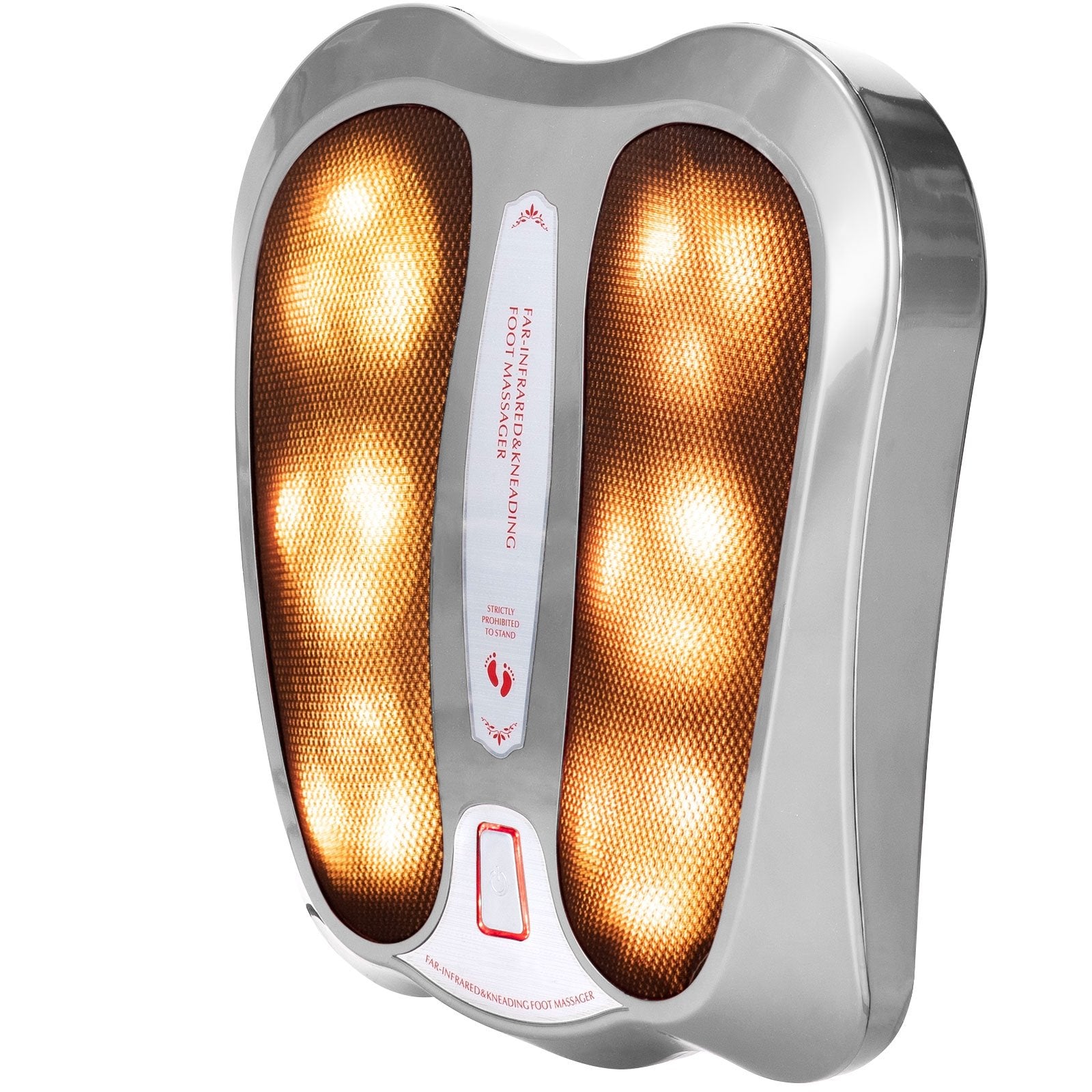 Shiatsu Heated Electric Kneading Foot and Back Massager, Silver Foot Massager   at Gallery Canada