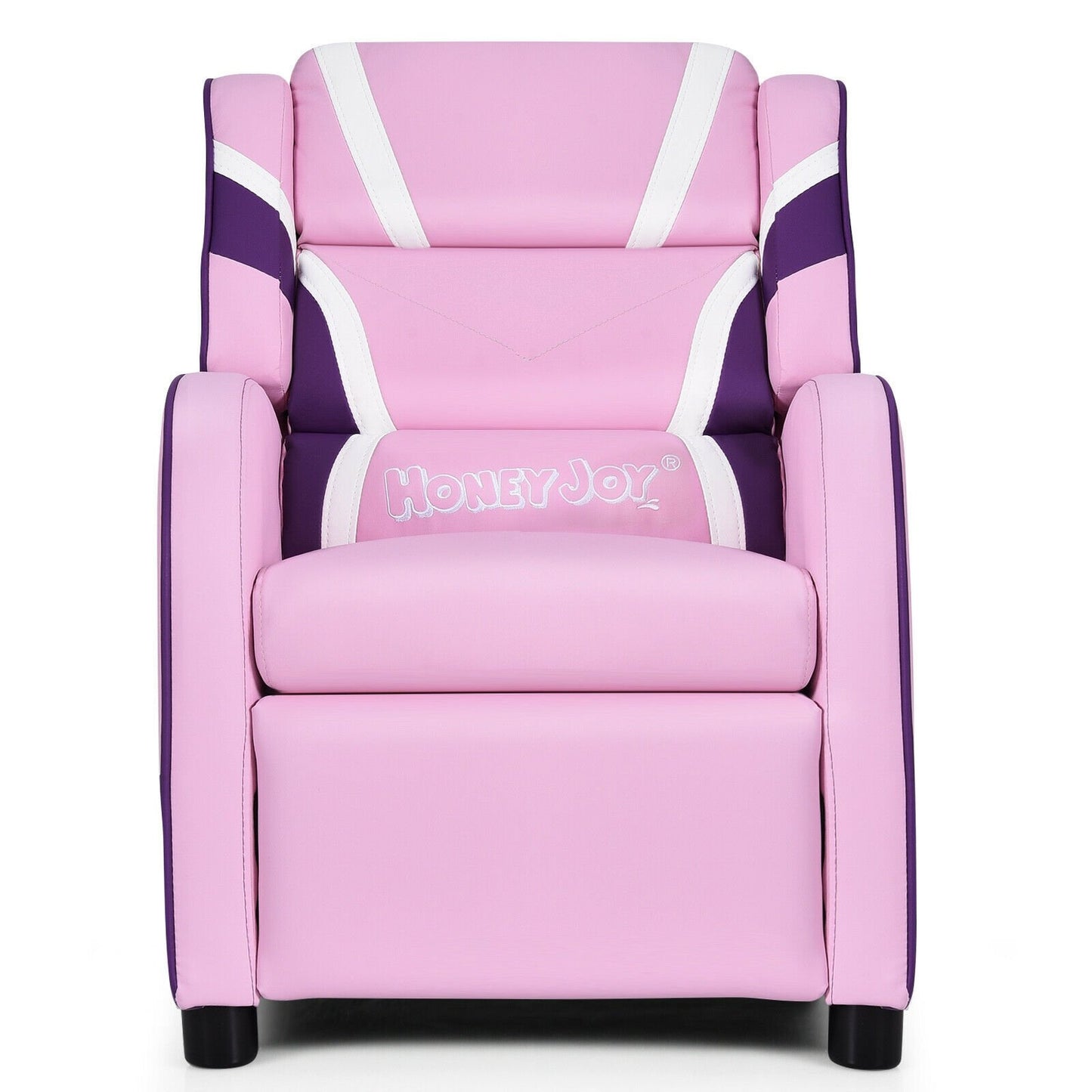 Kids Leather Recliner Chair with Side Pockets, Pink Kids Chairs & Seating   at Gallery Canada