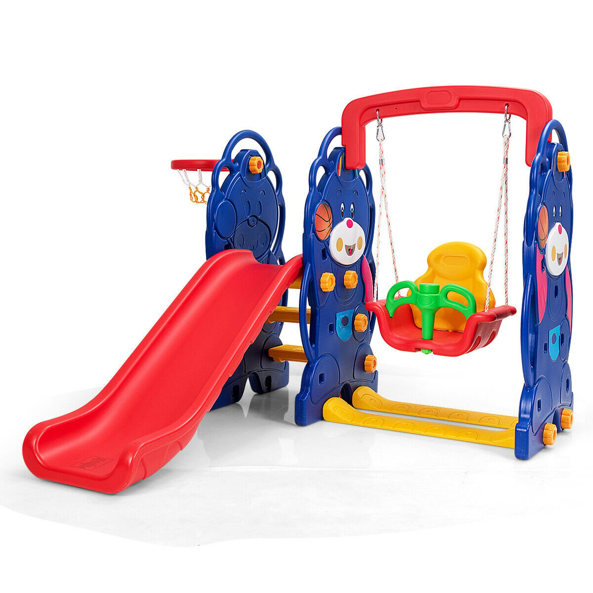 3-in-1 Toddler Climber and Swing Playset, Multicolor Swing & Playsets Multicolor  at Gallery Canada