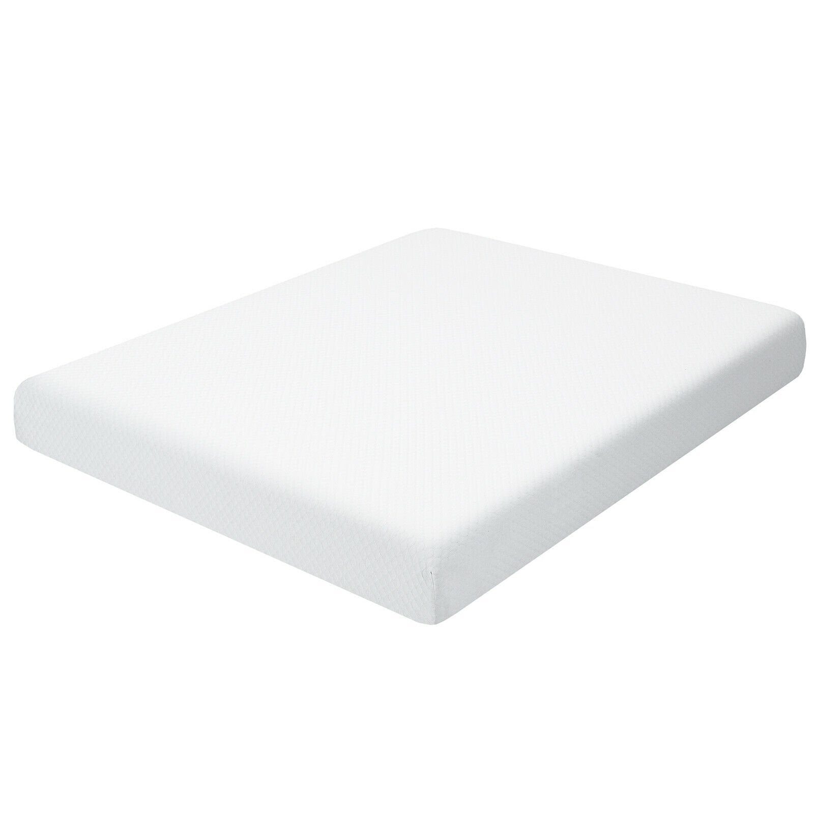 8 Inch Foam Medium Firm Mattress with Jacquard Cover-King Size, White Mattresses   at Gallery Canada