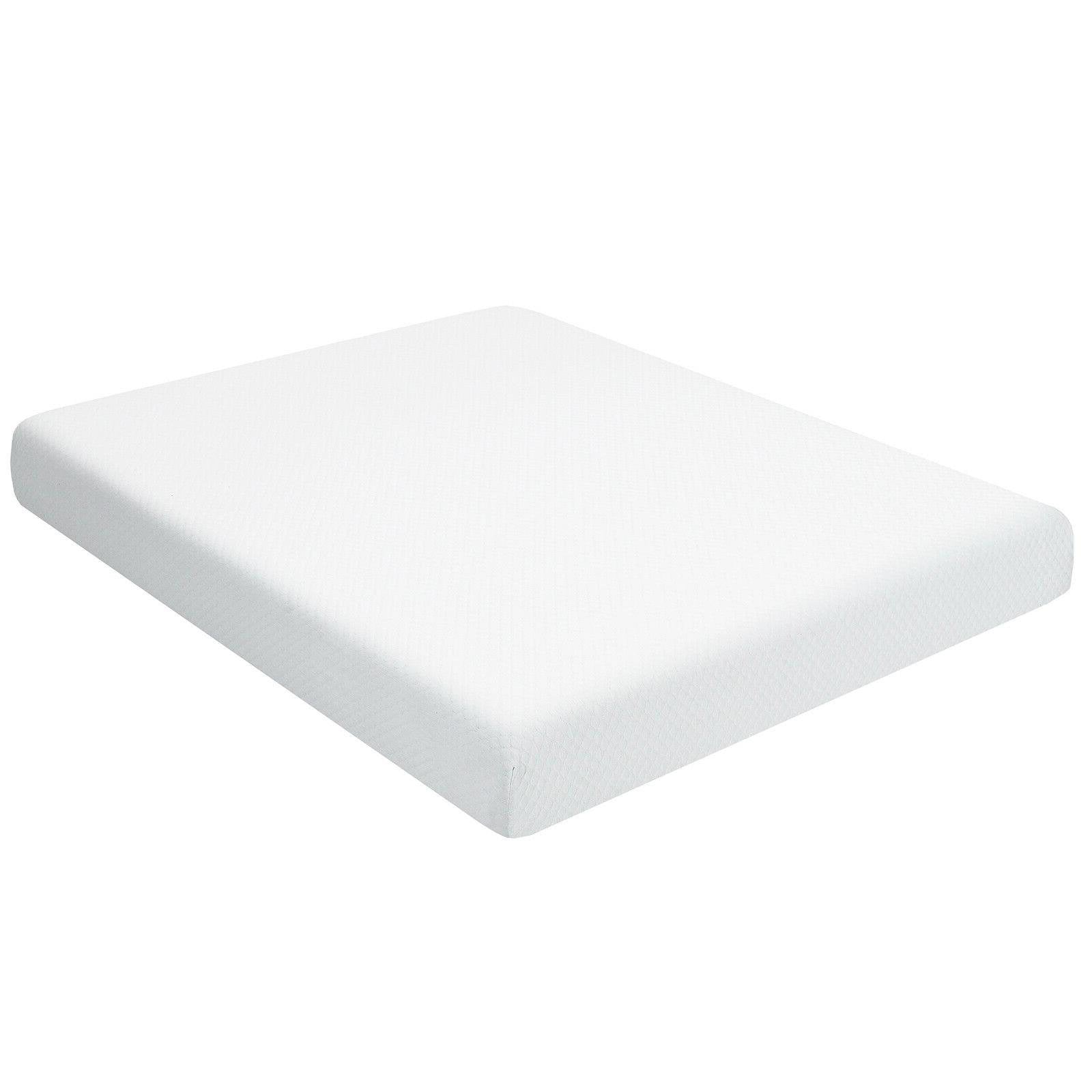 8 Inch Foam Medium Firm Mattress with Jacquard Cover-King Size, White Mattresses   at Gallery Canada