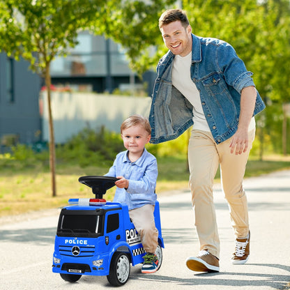 Mercedes Benz Kids Ride On Push Licensed Police Car, Blue Push & Pedal Ride On Toys   at Gallery Canada