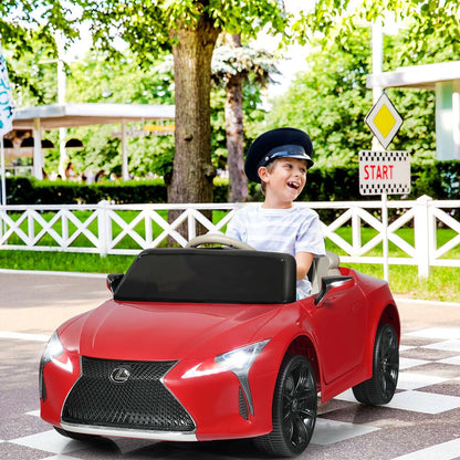 Lexus LC500 Licensed Kids 12V Ride Remote Control Electric Vehicle, Red Powered Ride On Toys   at Gallery Canada