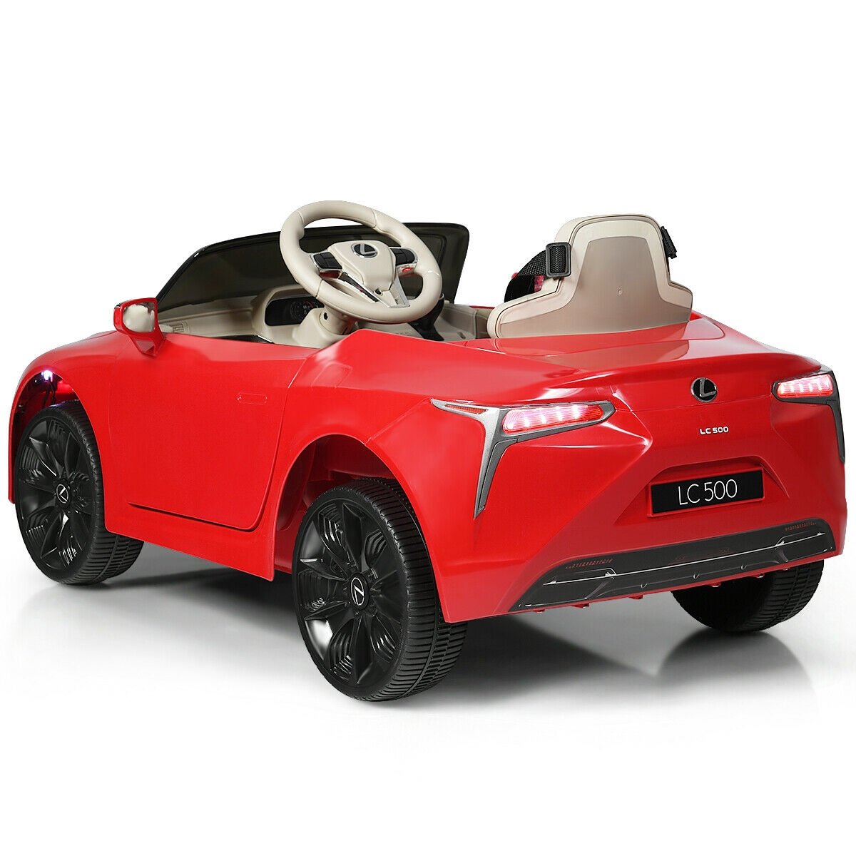 Lexus LC500 Licensed Kids 12V Ride Remote Control Electric Vehicle, Red Powered Ride On Toys   at Gallery Canada