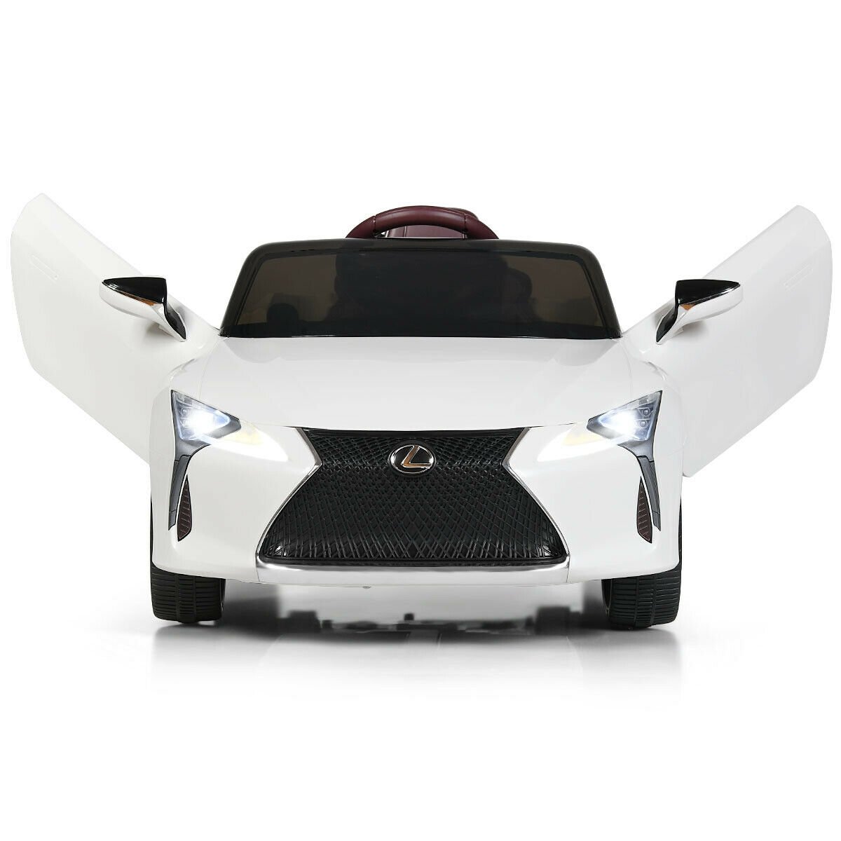 Lexus LC500 Licensed Kids 12V Ride Remote Control Electric Vehicle, White Powered Ride On Toys   at Gallery Canada