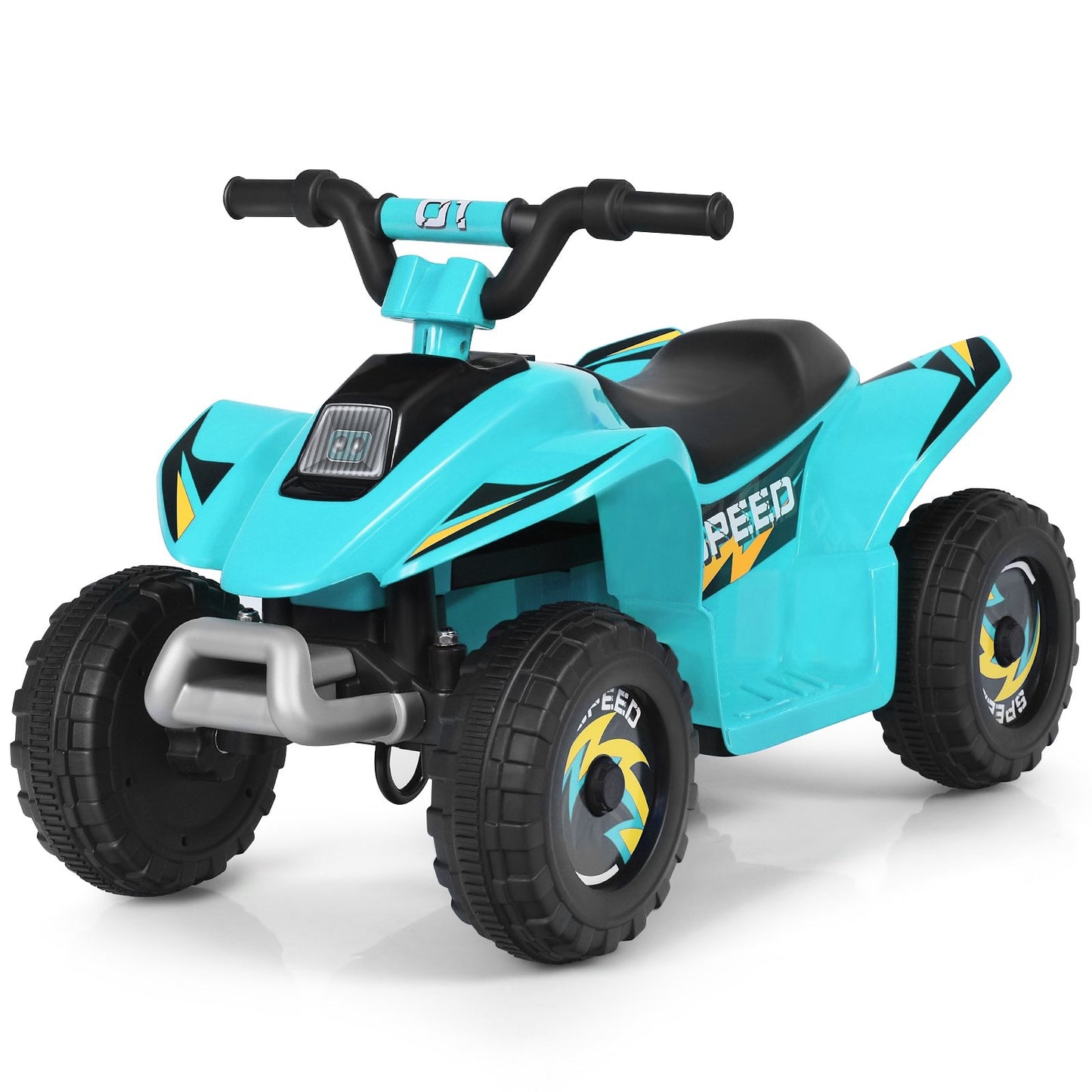 6V Kids Electric ATV 4 Wheels Ride-On Toy , Blue - Gallery Canada