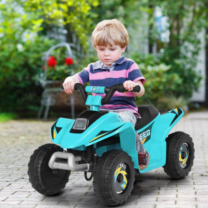 6V Kids Electric ATV 4 Wheels Ride-On Toy , Blue - Gallery Canada