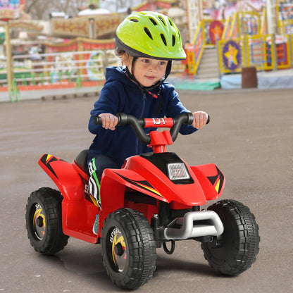 6V Kids Electric ATV 4 Wheels Ride-On Toy , Red Powered Ride On Toys   at Gallery Canada