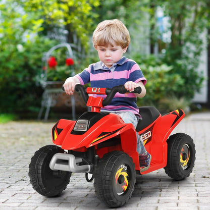 6V Kids Electric ATV 4 Wheels Ride-On Toy , Red Powered Ride On Toys   at Gallery Canada