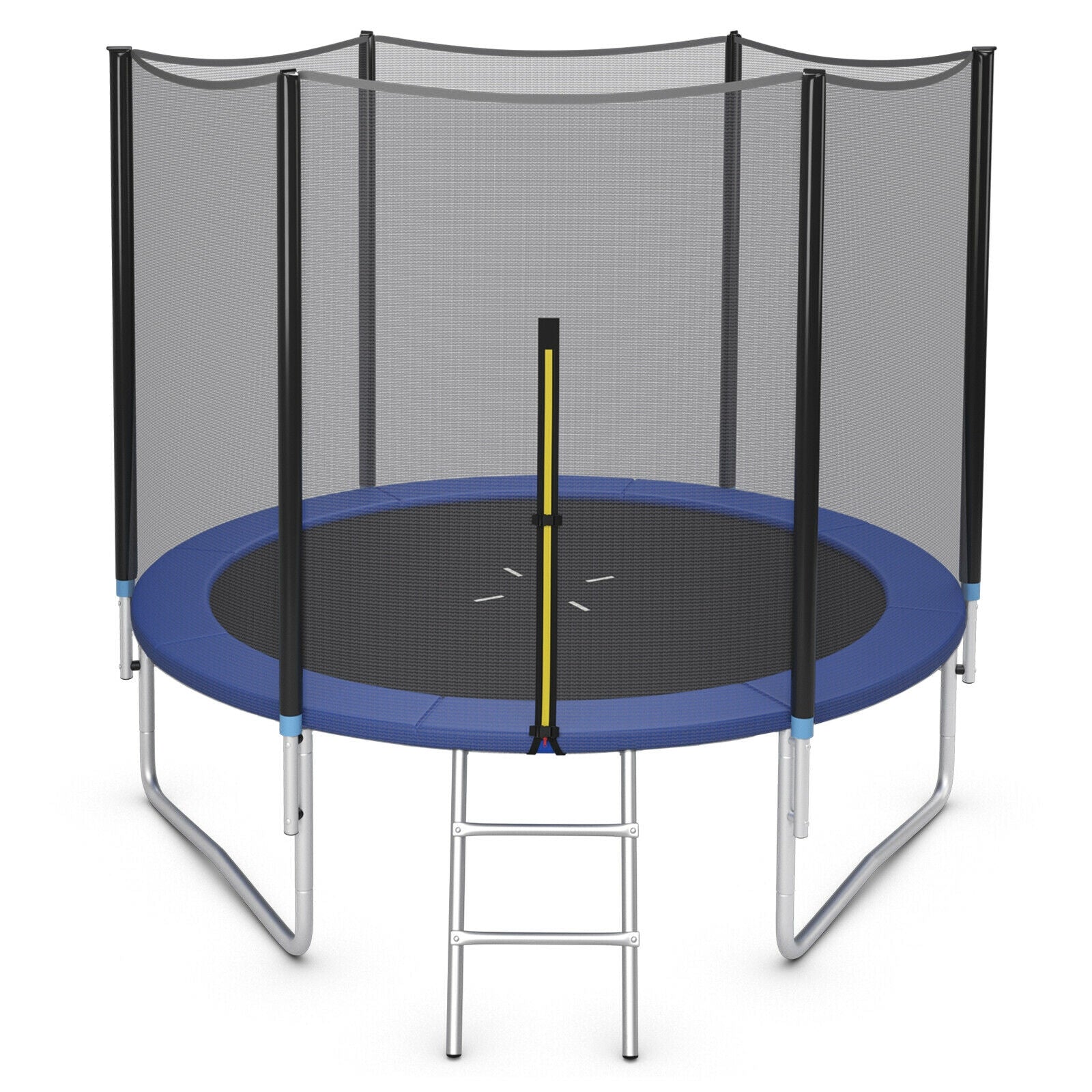 8/10/12/14/15/16Feet Outdoor Trampoline Bounce Combo with Safety Closure Net Ladder-10 ft, Black Trampolines   at Gallery Canada