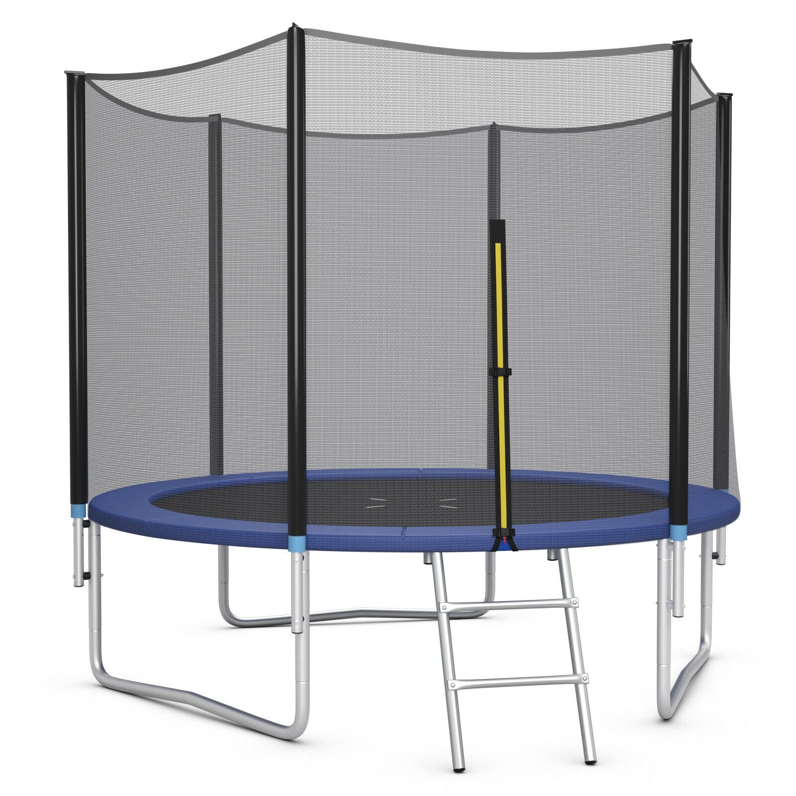 8/10/12/14/15/16Feet Outdoor Trampoline Bounce Combo with Safety Closure Net Ladder-10 ft, Black Trampolines Black  at Gallery Canada