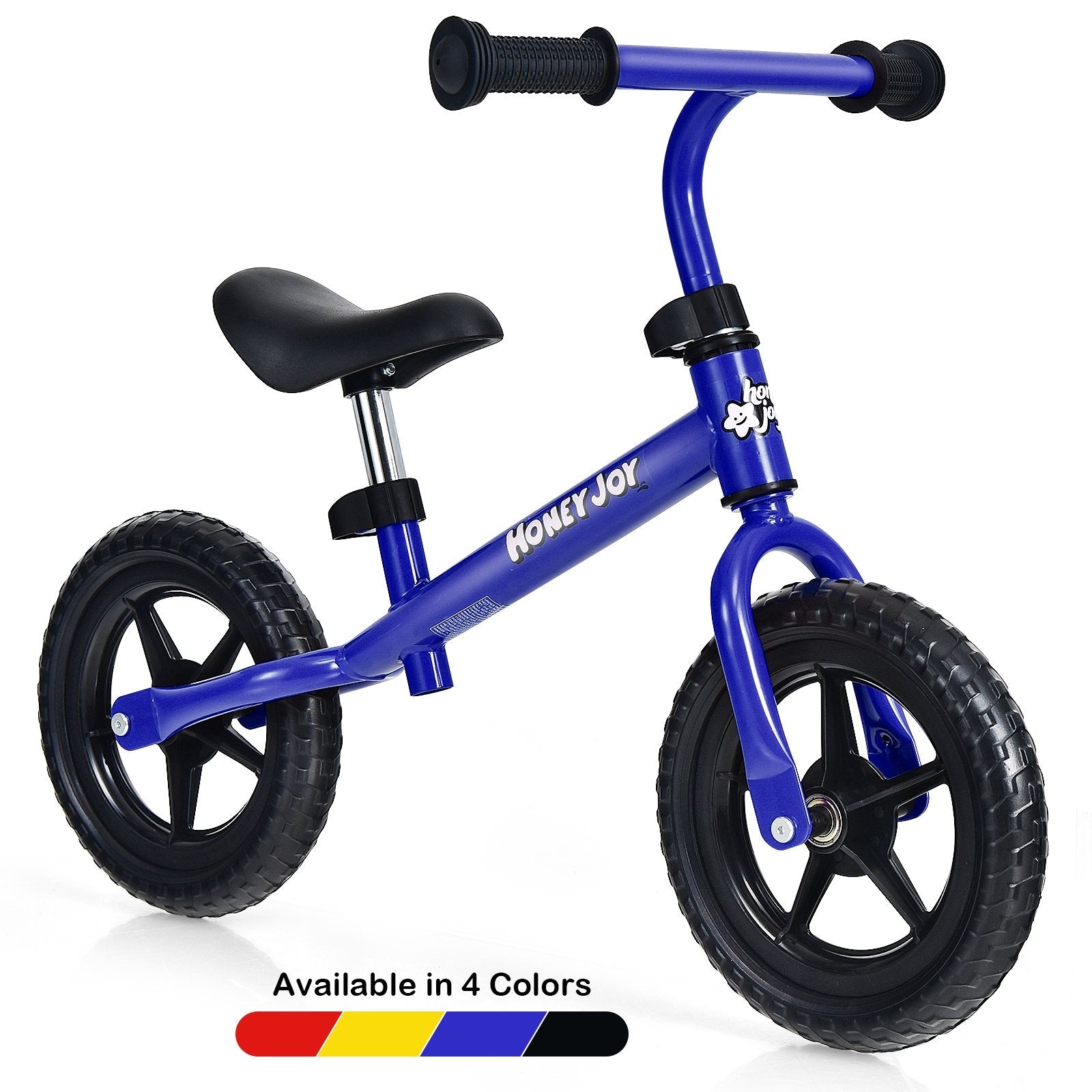 Kids No Pedal Balance Bike with Adjustable Handlebar and Seat, Blue Balance Bikes   at Gallery Canada